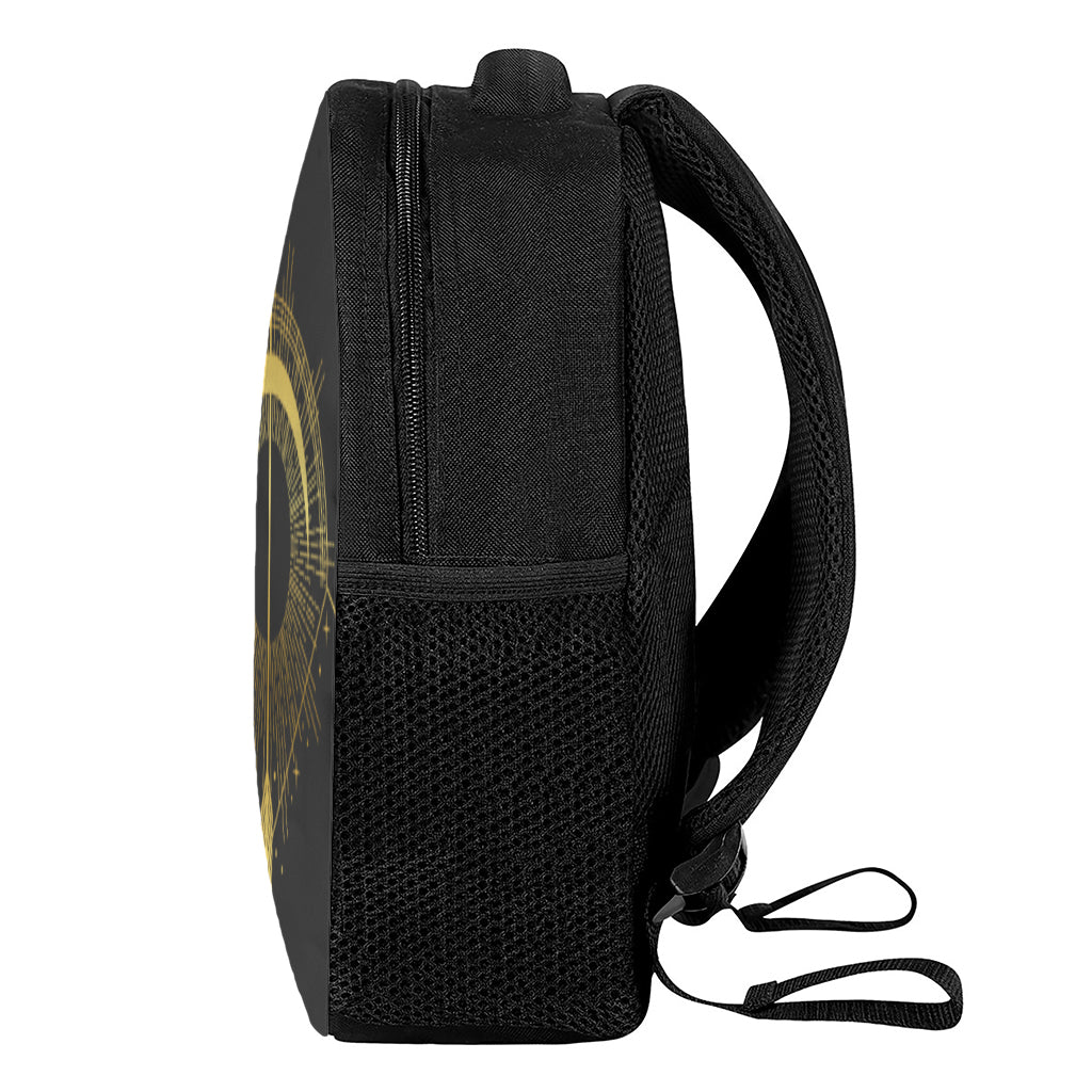 Gold Sagittarius Sign Print Casual Backpack
