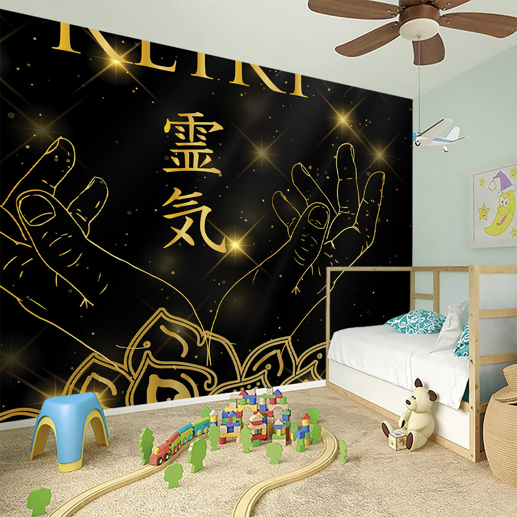 Golden Reiki Print Wall Sticker
