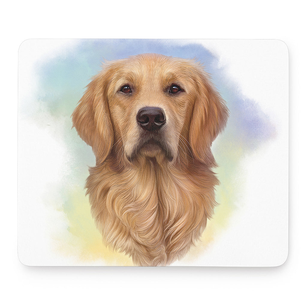 Golden Retriever Portrait Print Mouse Pad