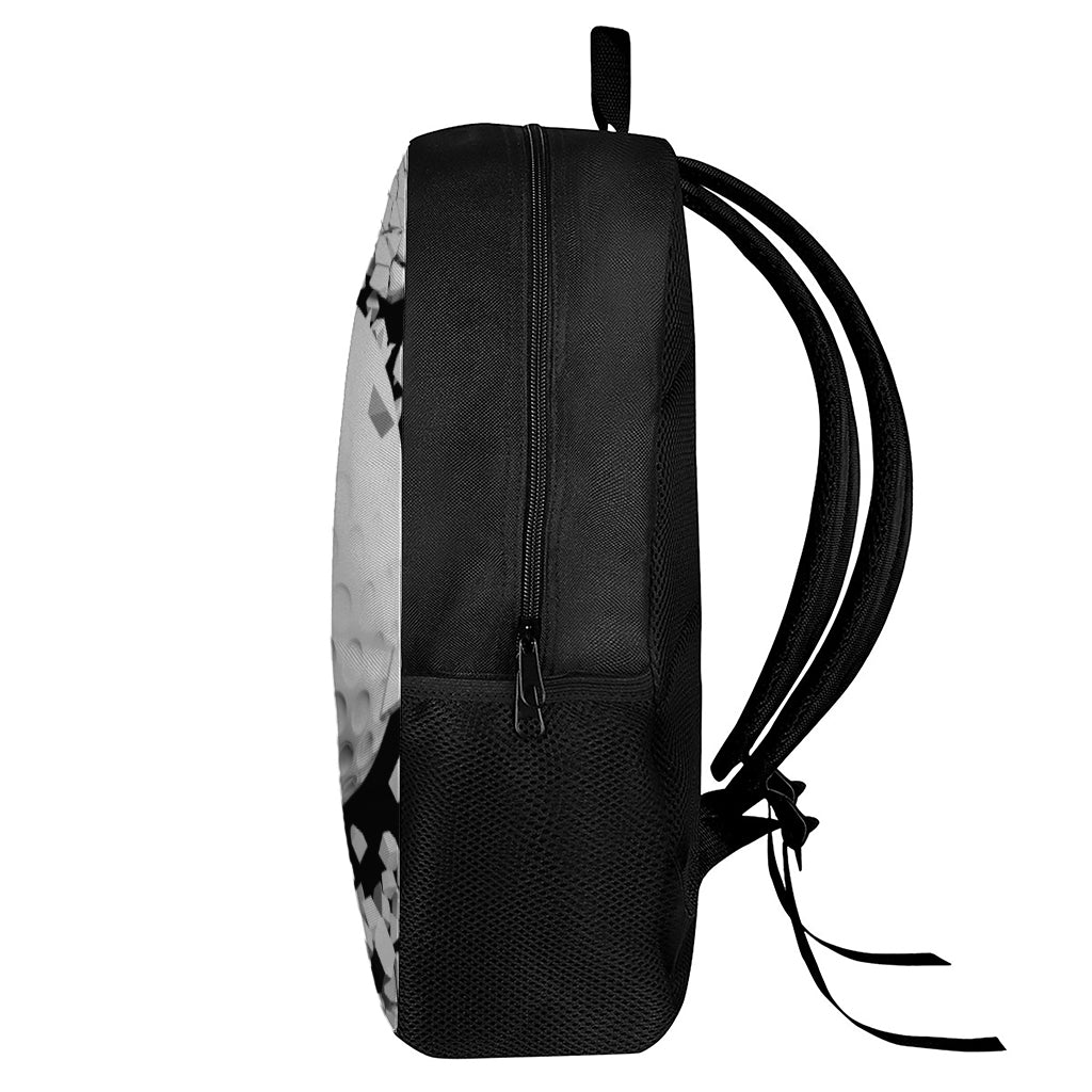 Golf Ball Breaking Wall Print 17 Inch Backpack