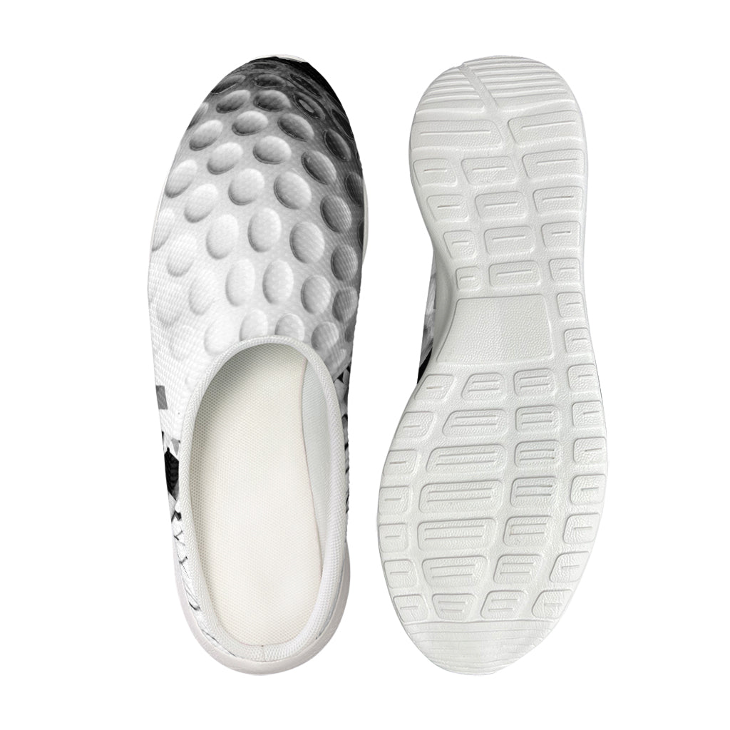 Golf Ball Breaking Wall Print Mesh Casual Shoes