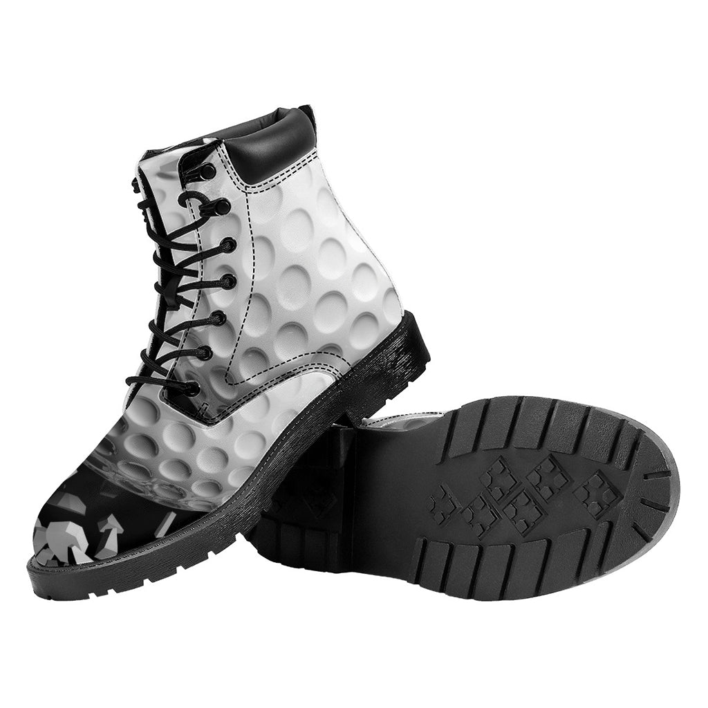 Golf Ball Breaking Wall Print Work Boots