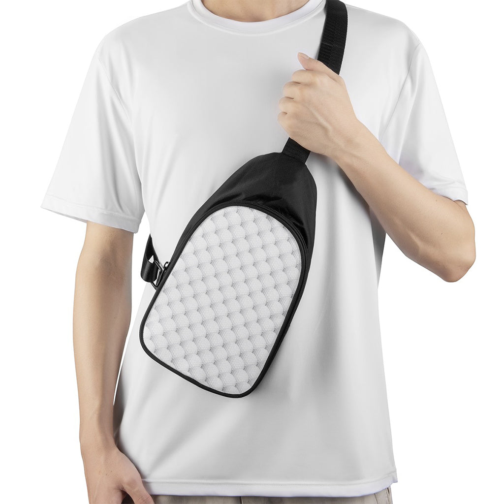 Golf Ball Pattern Print Chest Bag