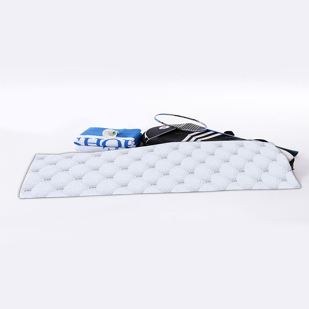 Golf Ball Pattern Print Sports Towel