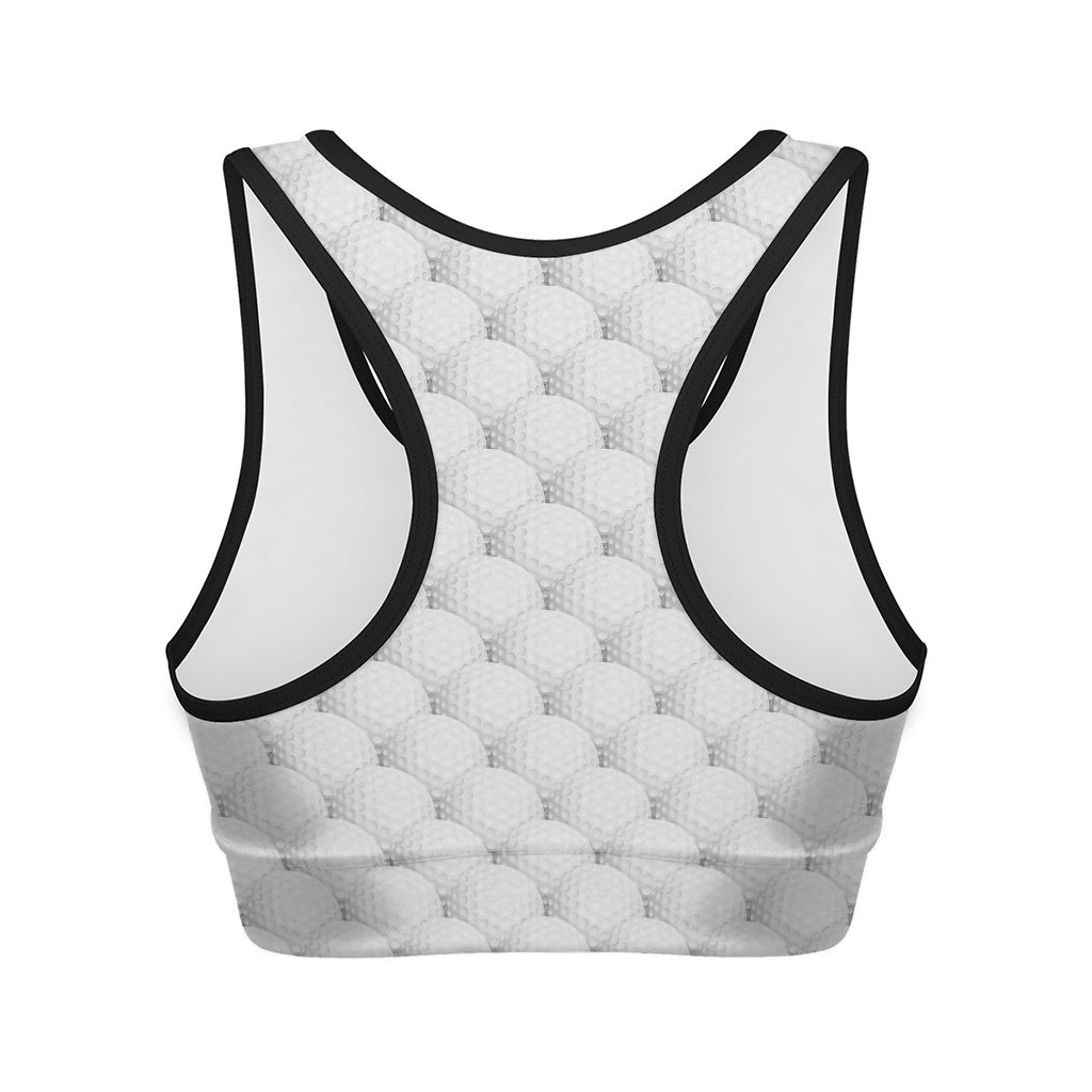 Golf Ball Pattern Print Women's Sports Bra
