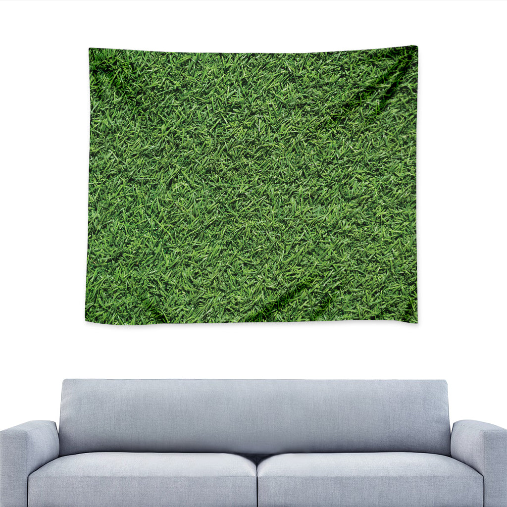 Golf Course Grass Print Tapestry