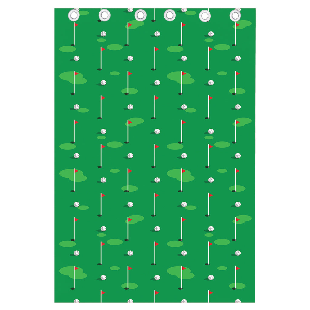 Golf Course Pattern Print Curtain