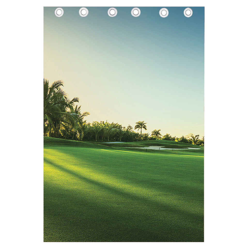 Golf Course Print Curtain