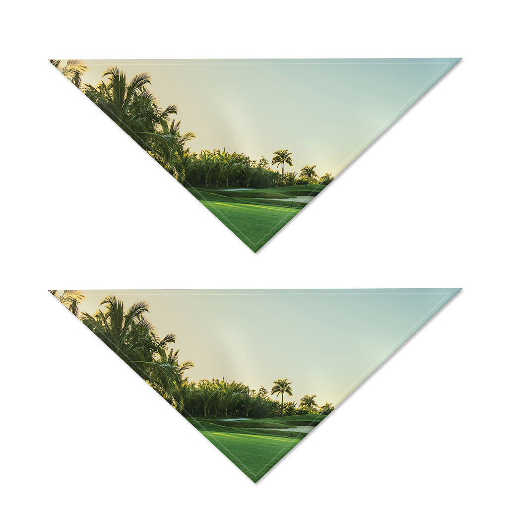 Golf Course Print Dog Bandana