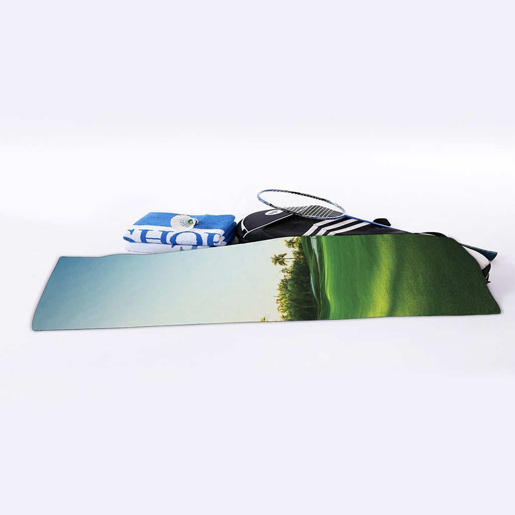 Golf Course Print Sports Towel