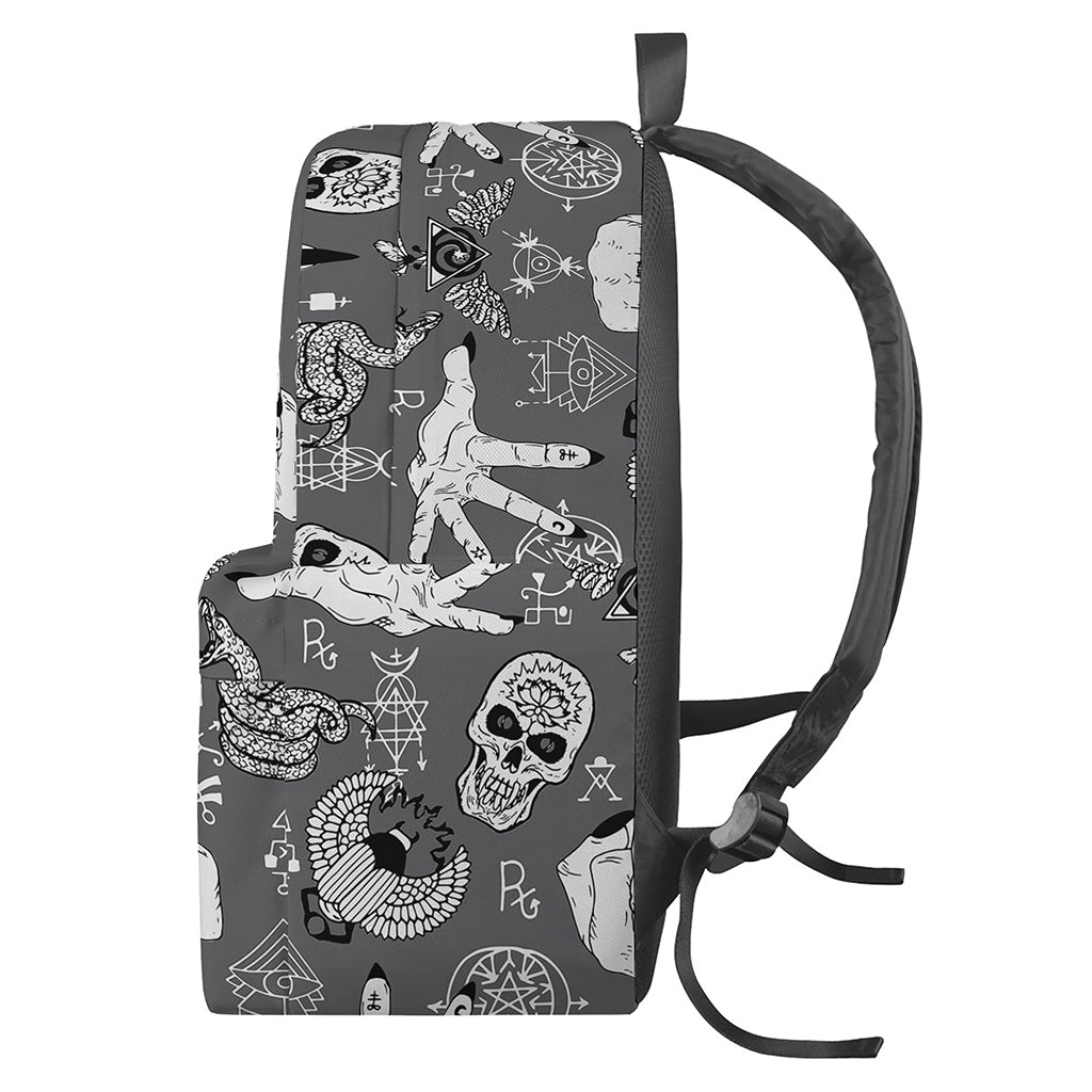 Gothic Wicca Curse Print Backpack