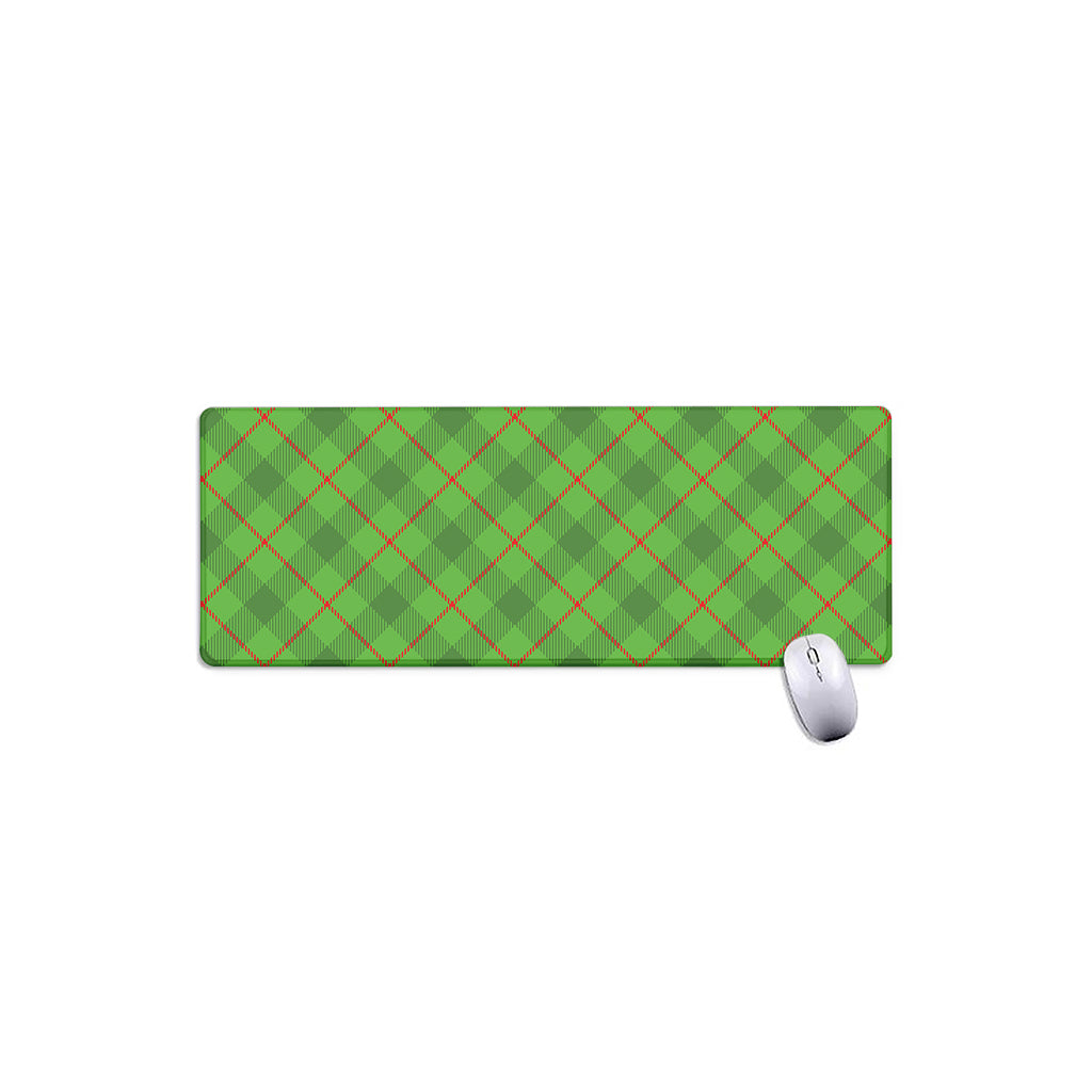 Green And Red Plaid Pattern Print Extended Mouse Pad