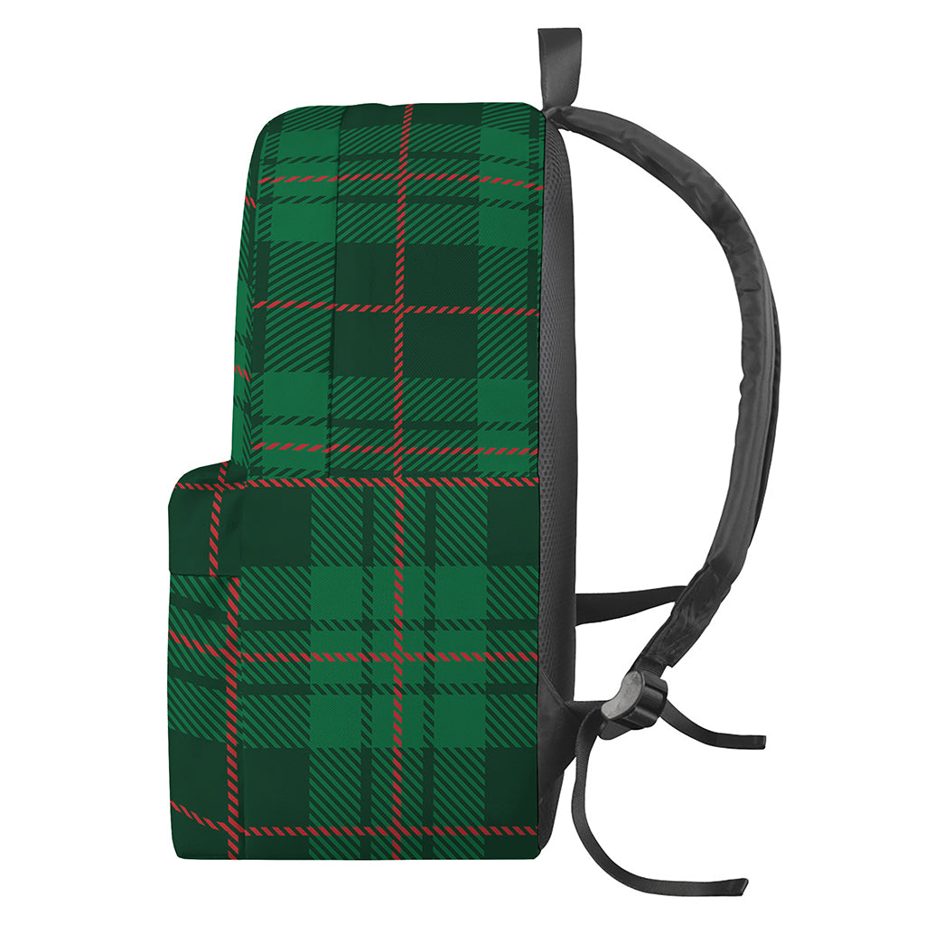 Green And Red Stewart Tartan Print Backpack