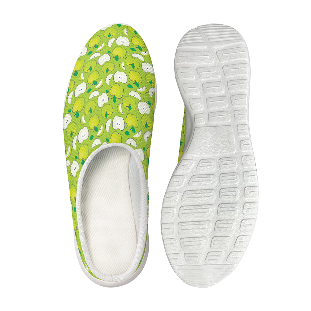 Green Apple Fruit Pattern Print Mesh Casual Shoes
