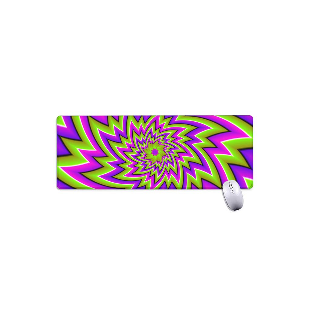 Green Big Bang Moving Optical Illusion Extended Mouse Pad