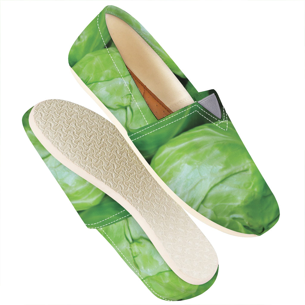 Green Cabbage Print Casual Shoes