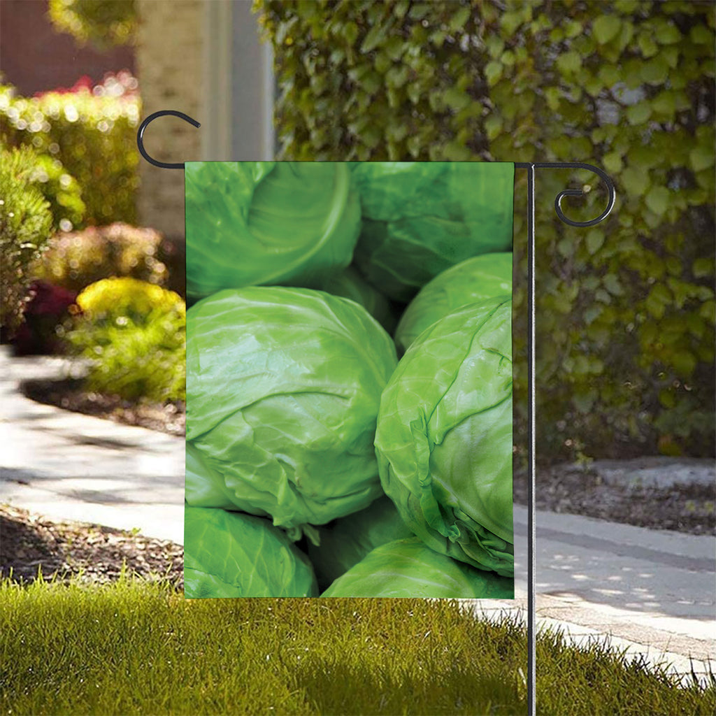 Green Cabbage Print House Flag