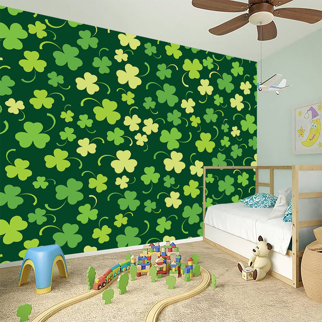 Green Clover Saint Patrick's Day Print Wall Sticker