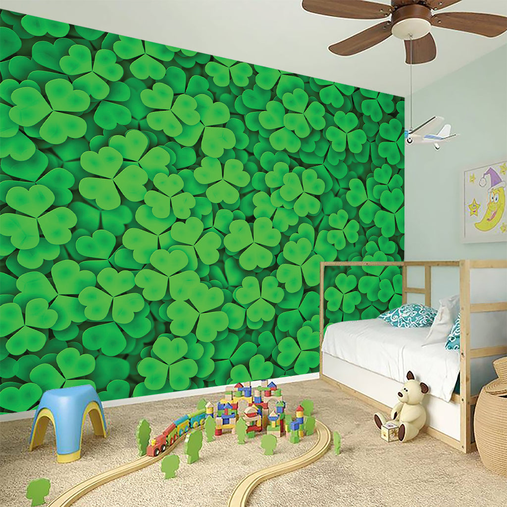 Green Clover St. Patrick's Day Print Wall Sticker