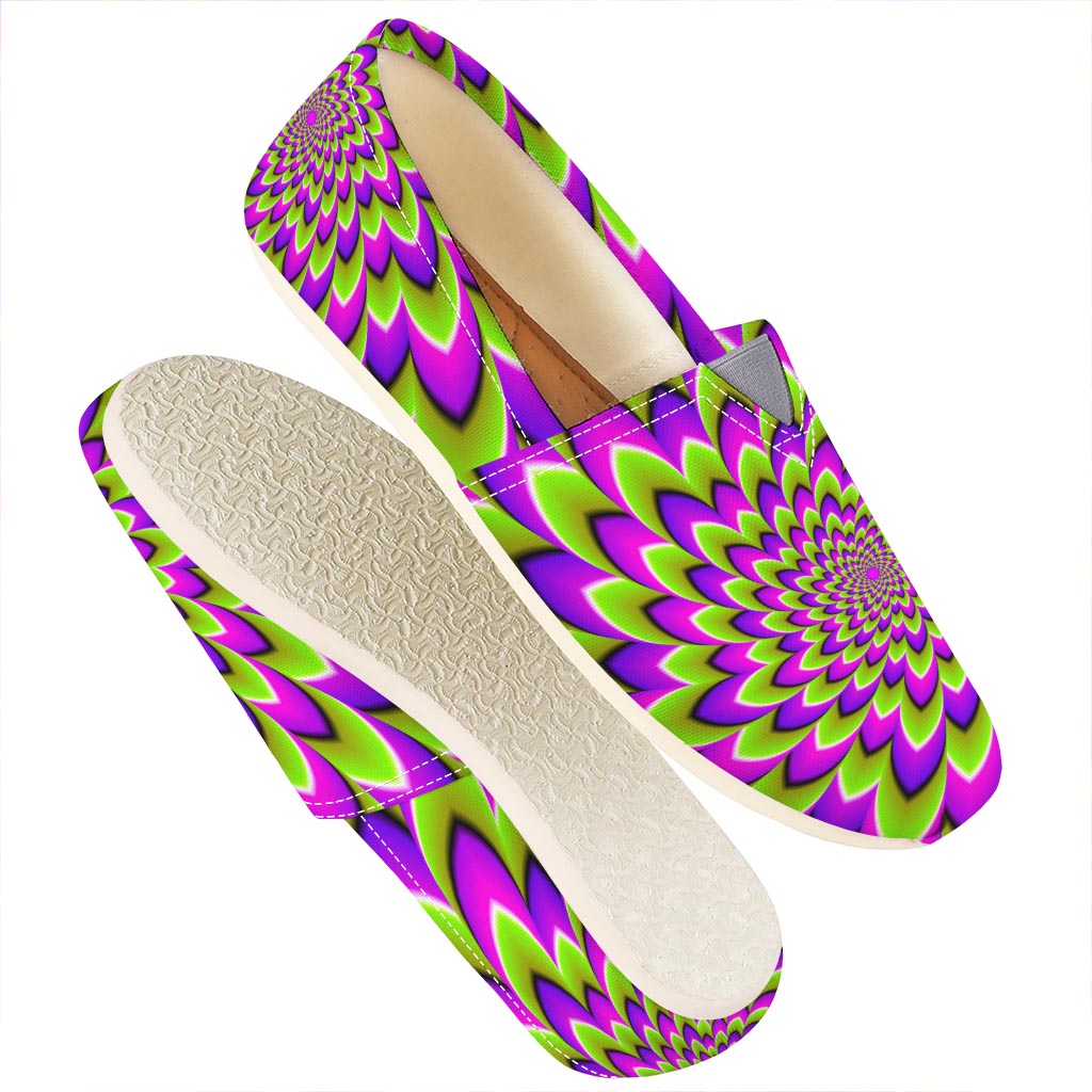 Green Expansion Moving Optical Illusion Casual Shoes