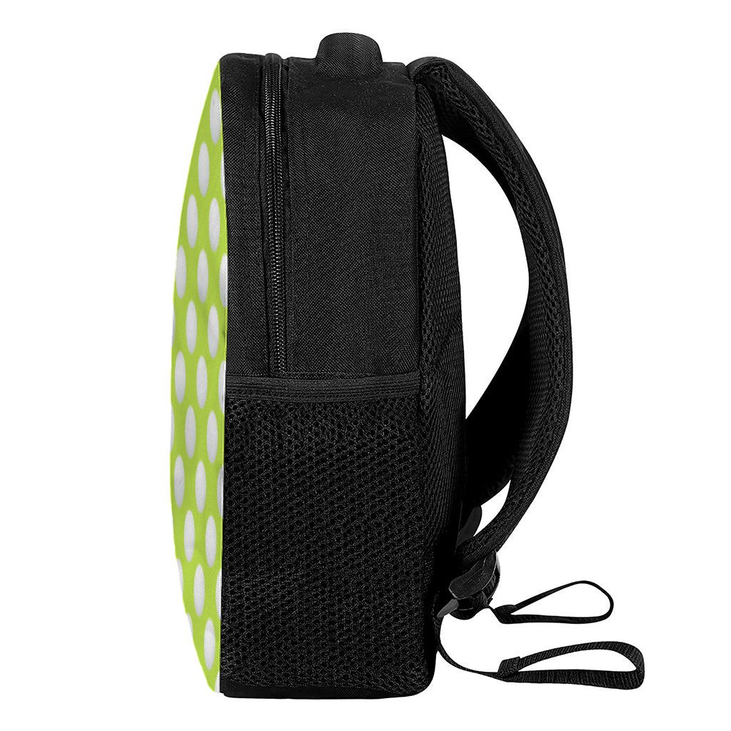 Green Golf Ball Pattern Print Casual Backpack