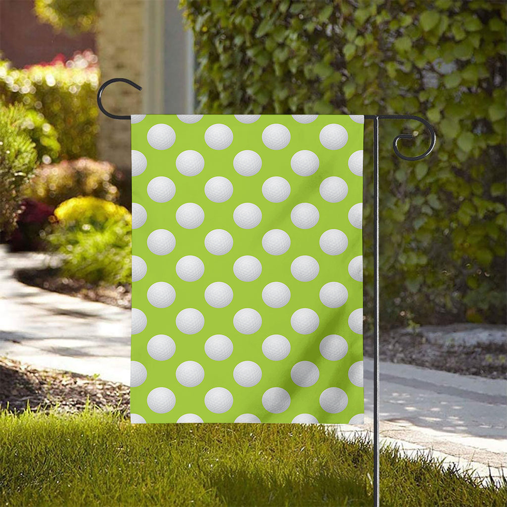 Green Golf Ball Pattern Print House Flag