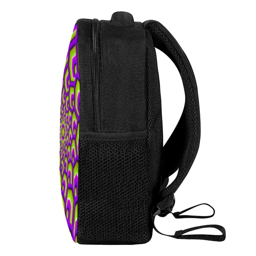 Green Hive Moving Optical Illusion Casual Backpack