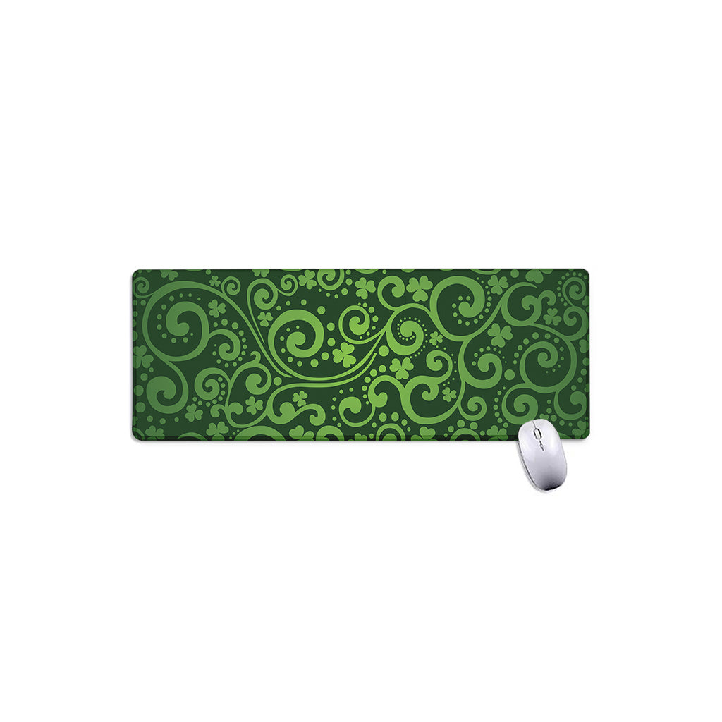 Green Irish Saint Patrick's Day Print Extended Mouse Pad