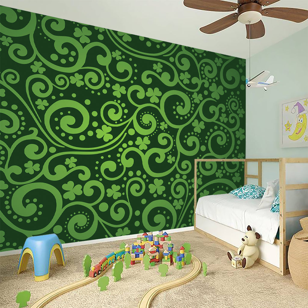 Green Irish Saint Patrick's Day Print Wall Sticker