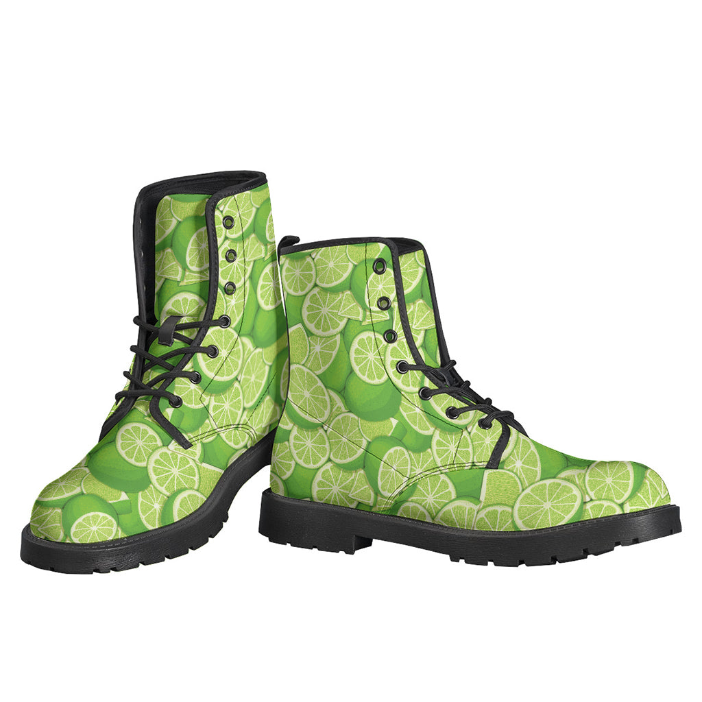 Green Lime Pattern Print Backpack