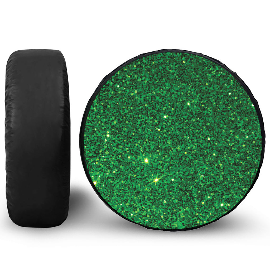 Green (NOT Real) Glitter Print Tire Cover
