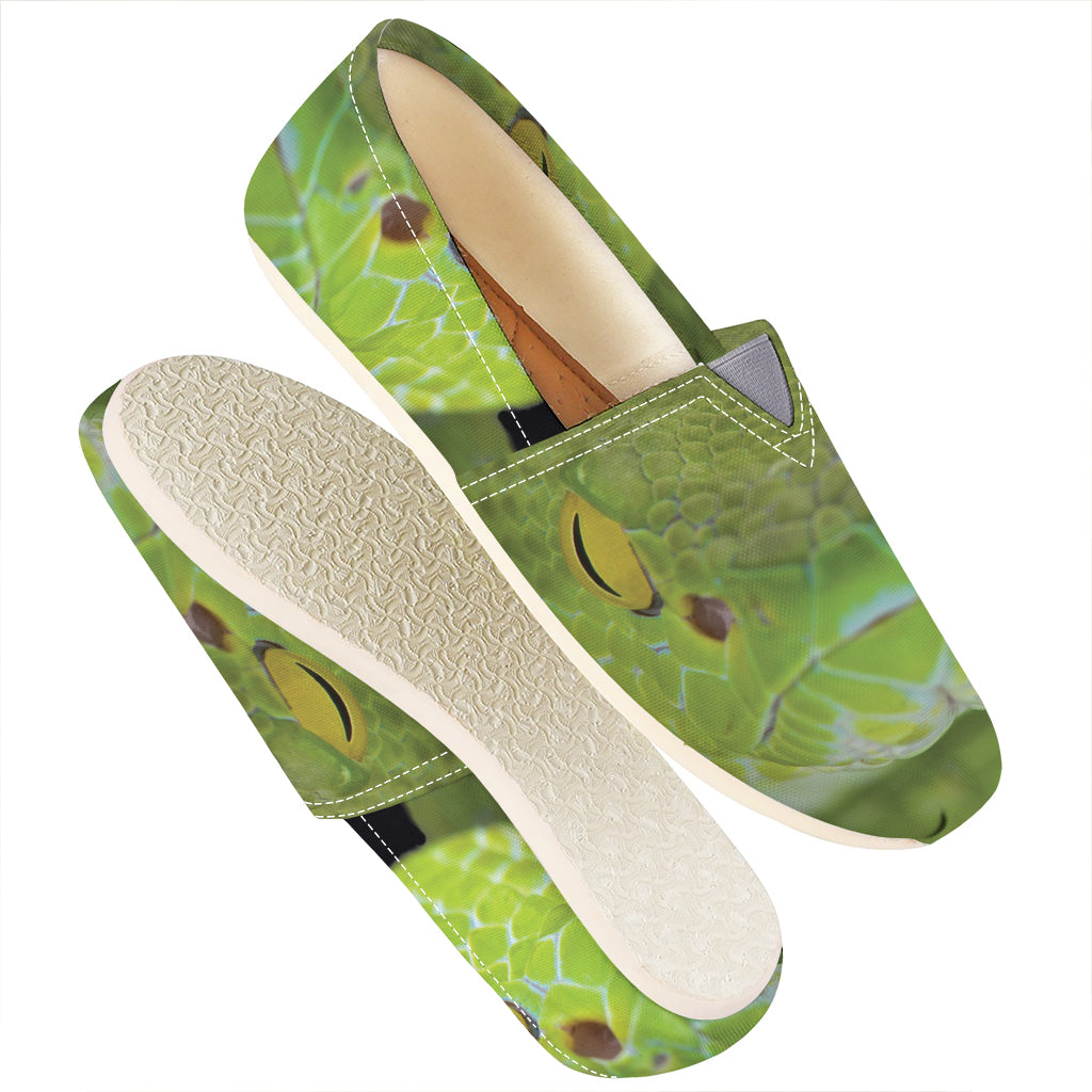 Green Pit Viper Print Casual Shoes