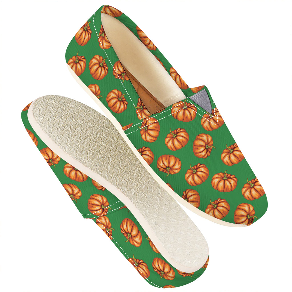 Green Pumpkin Pattern Print Casual Shoes