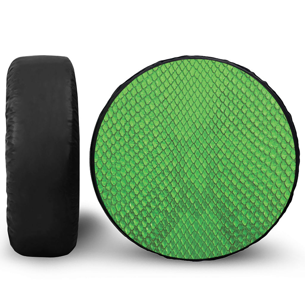 Green Python Snakeskin Print Tire Cover