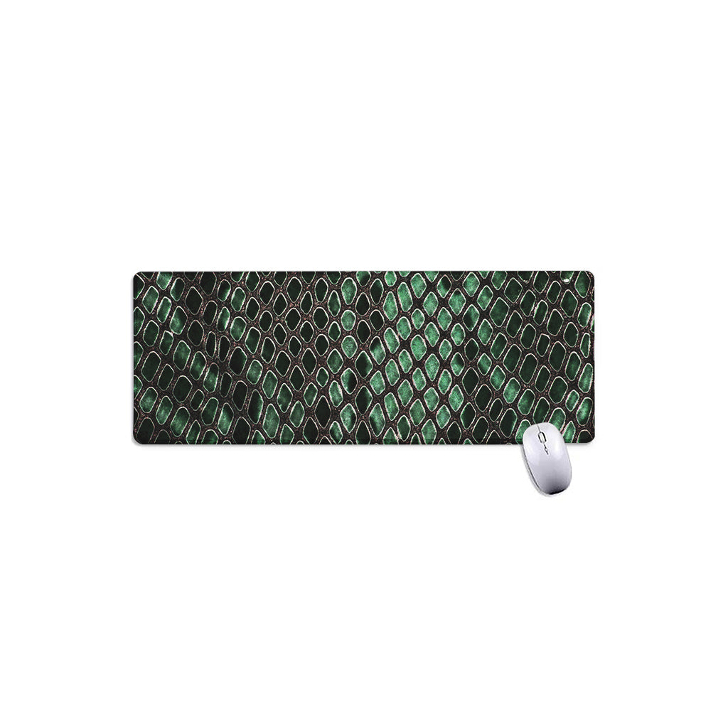 Green Snakeskin Print Extended Mouse Pad
