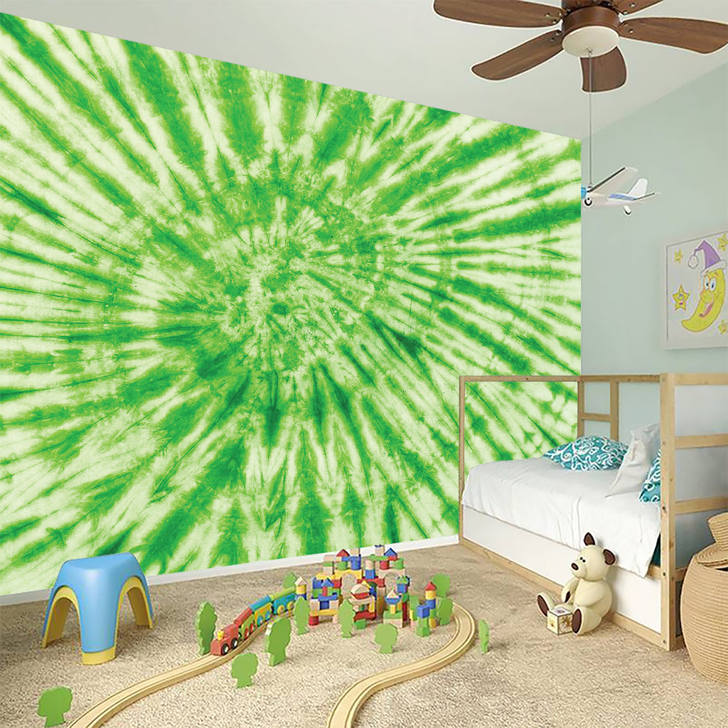 Green Tie Dye Print Wall Sticker
