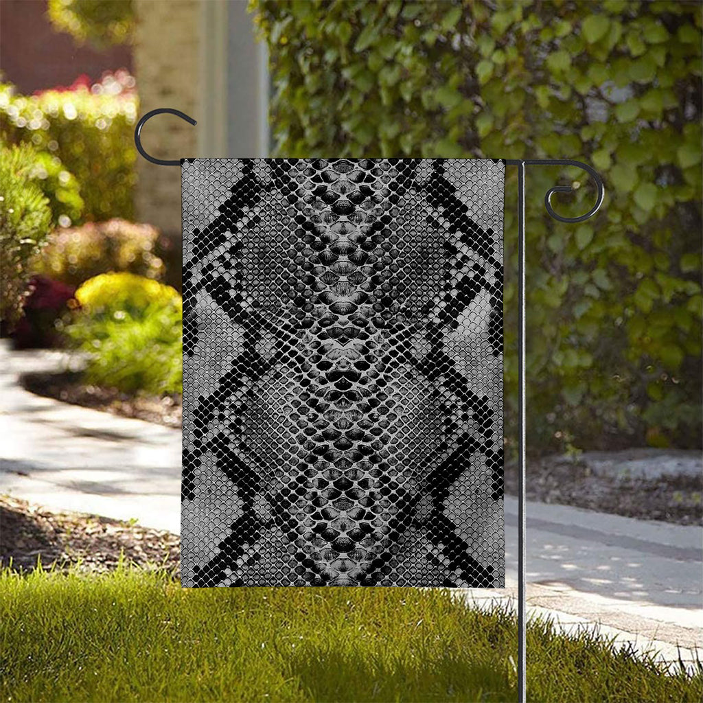 Grey And Black Snakeskin Print House Flag