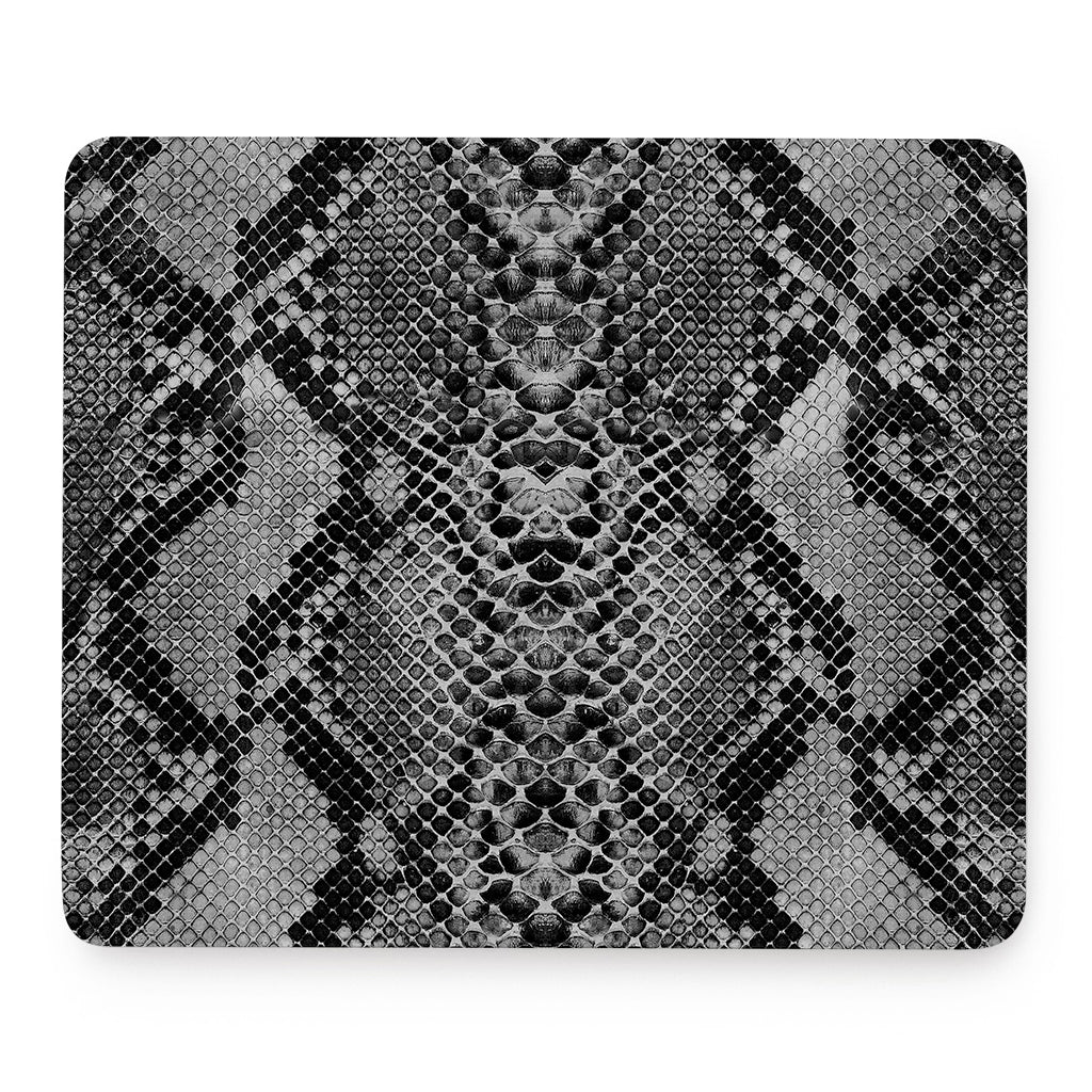 Grey And Black Snakeskin Print Mouse Pad