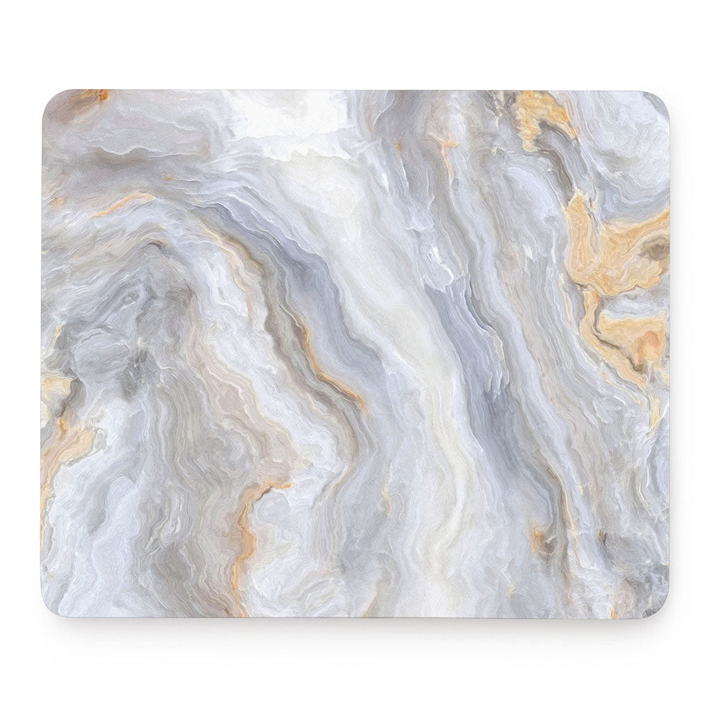 Grey Marble Print Mouse Pad