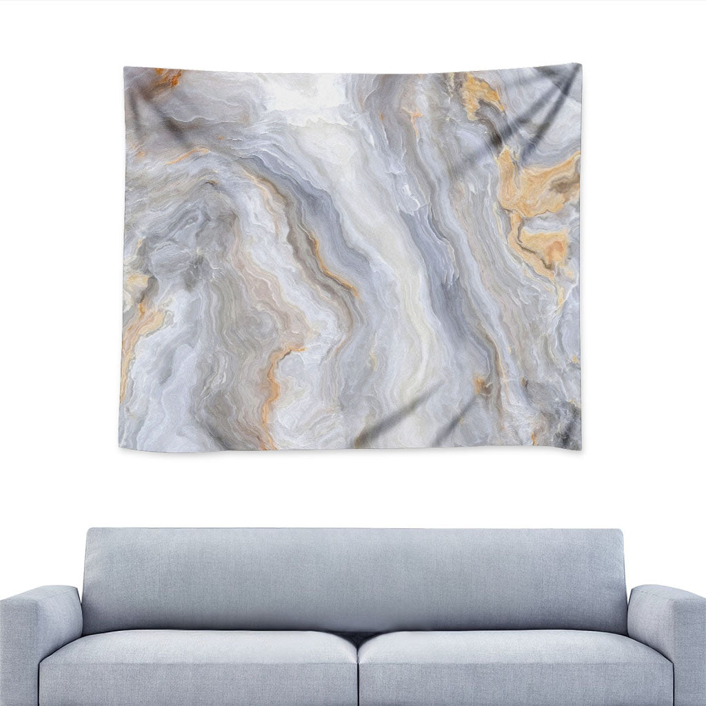 Grey Marble Print Tapestry