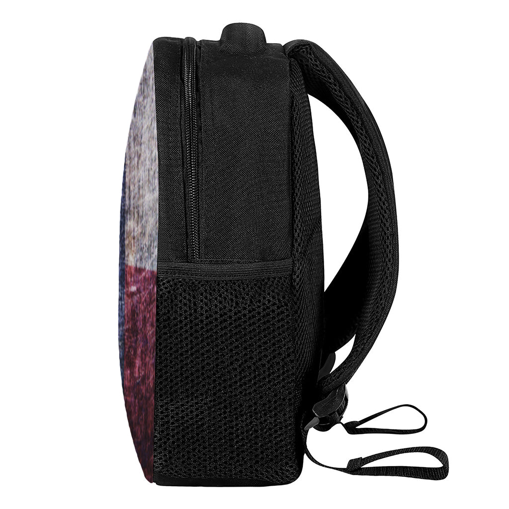 Grunge Texas Flag Print Casual Backpack