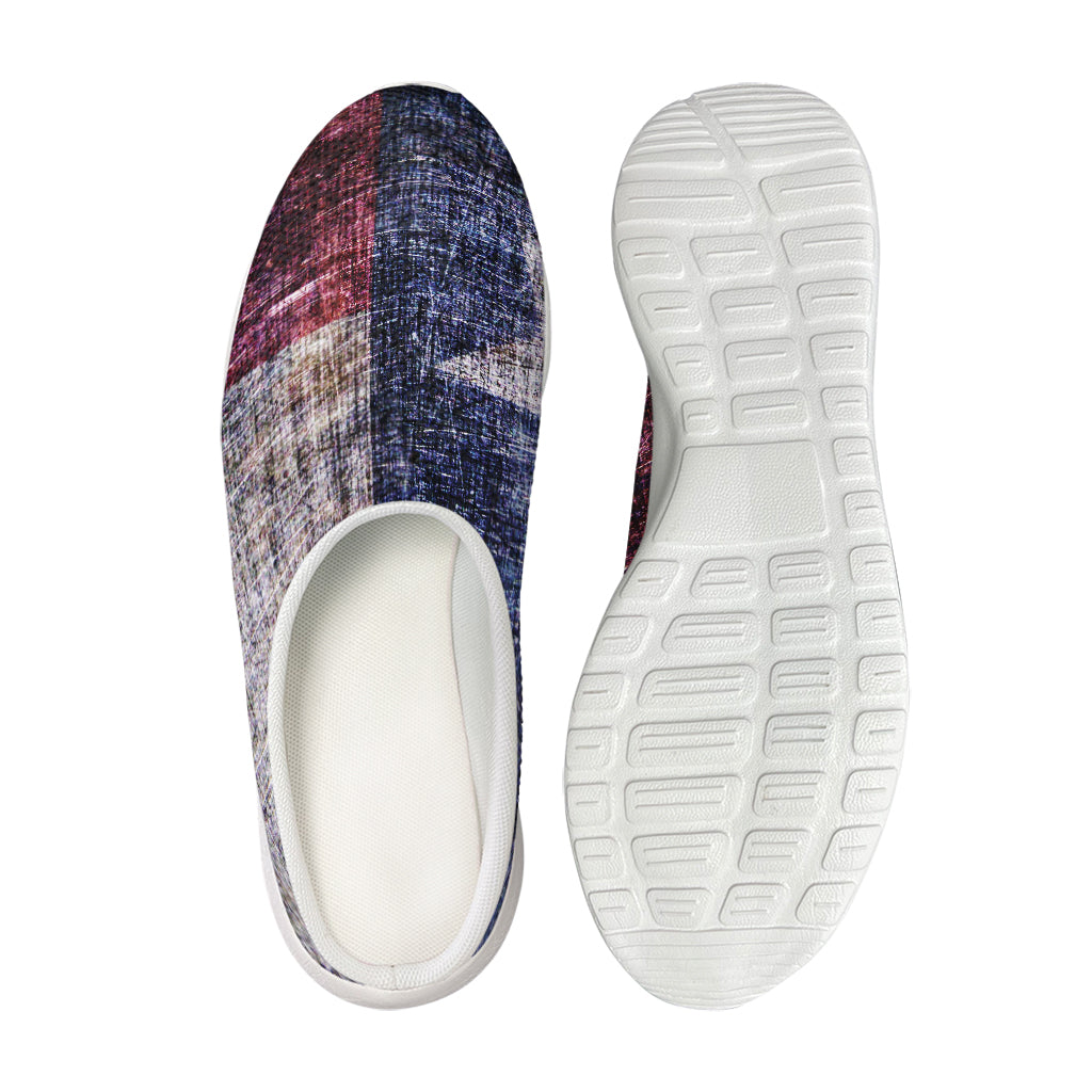 Grunge Texas Flag Print Mesh Casual Shoes