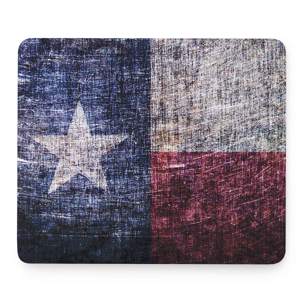 Grunge Texas Flag Print Mouse Pad