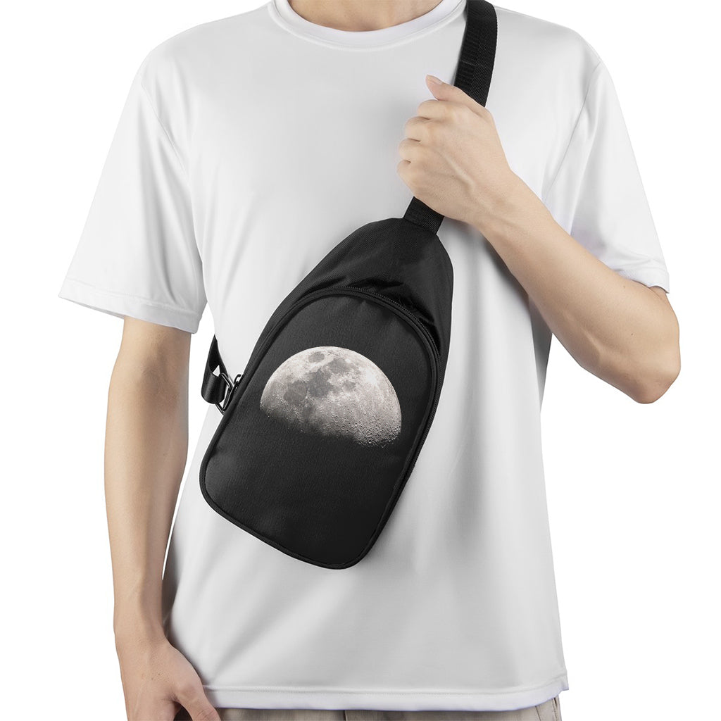 Half Moon Print Chest Bag