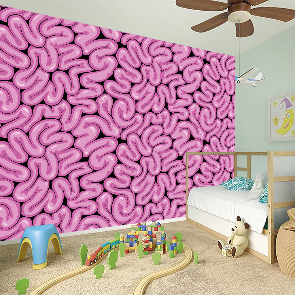 Halloween Brain Print Wall Sticker