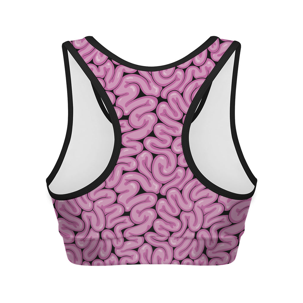 Halloween Brain Print Women's Sports Bra