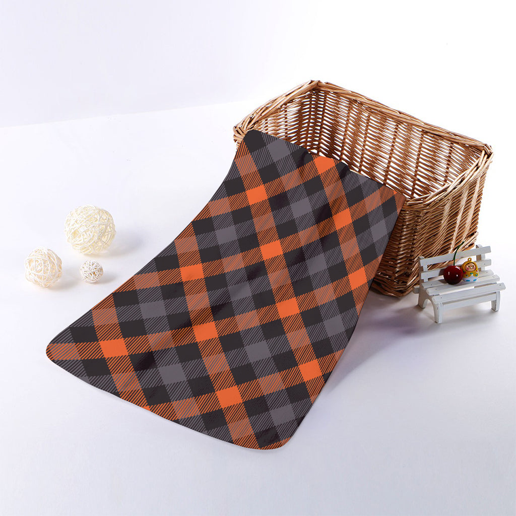 Halloween Buffalo Check Pattern Print Towel