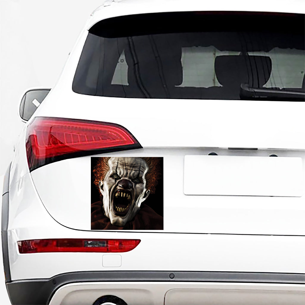 Halloween Clown Print Car Sticker
