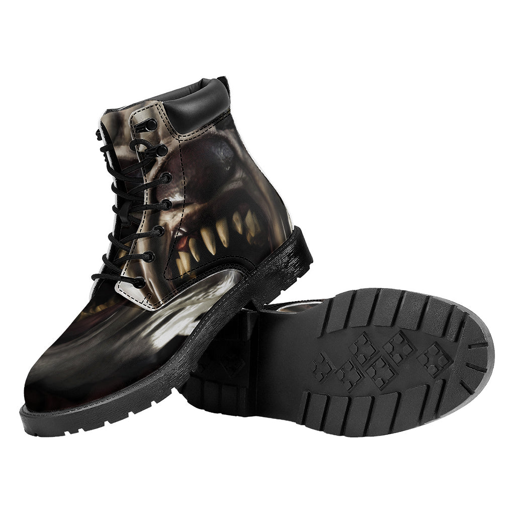 Halloween Clown Print Work Boots