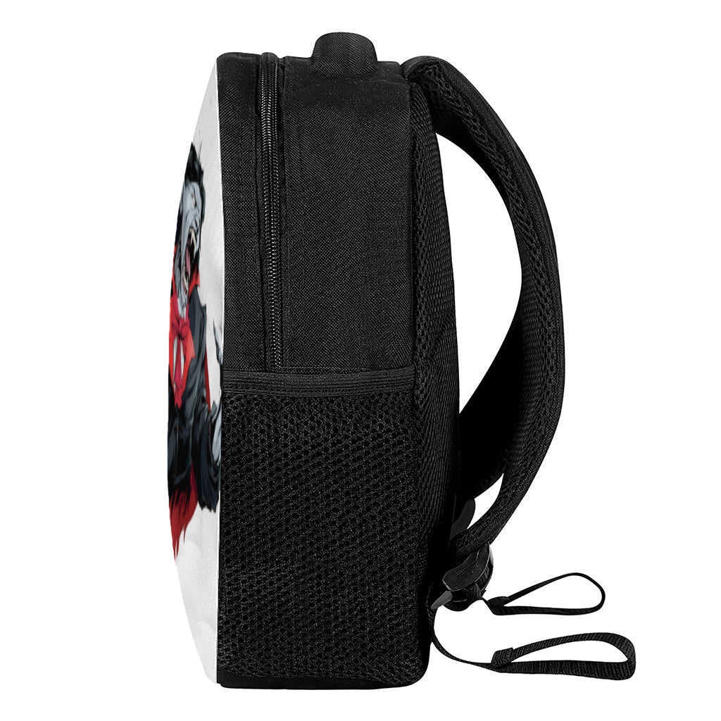 Halloween Evil Vampire Print Casual Backpack